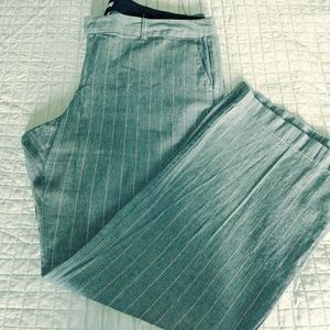 Gap Pink Pinstripe Pant Wide Leg Trouser